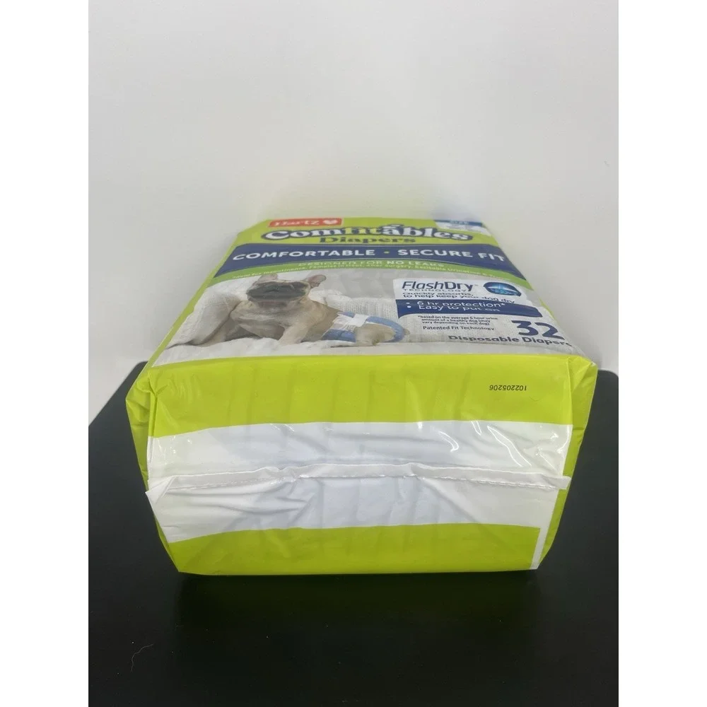 Hartz Comfitables Dog Diapers Disposable 10-30lb No Leaks! , Size‎ M 32 Count